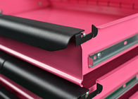 صندوق المرآب للأدوات الثقيلة ذو المرآب الوردي ، خزانة أدوات احترافية