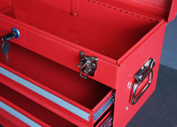 صندوق أدوات مقاوم للماء أحمر / أسود / أزرق صغير مع مقبض ، صندوق أدوات الميكانيكا