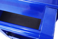730x380x780mm ورشة عمل ميكانيكا معدنية زرقاء أداة عربة بواسطة ثلاث طبقات عربة